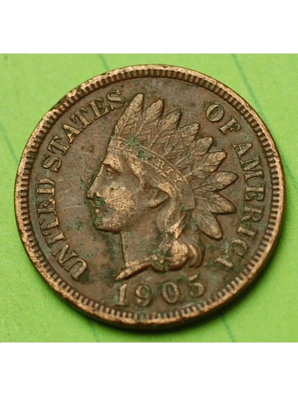 W610 1905 Indian Head Cent Penny 1c - Check Out Our Store
